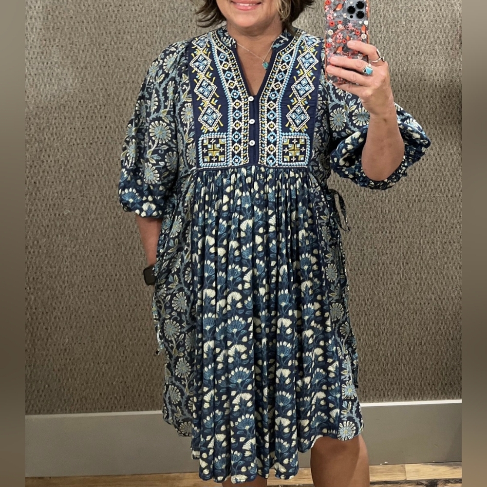 Sundance Embroidered Boho Dress